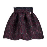 Angel’s Face Navy & Red Jacquard Skirt - Skirt
