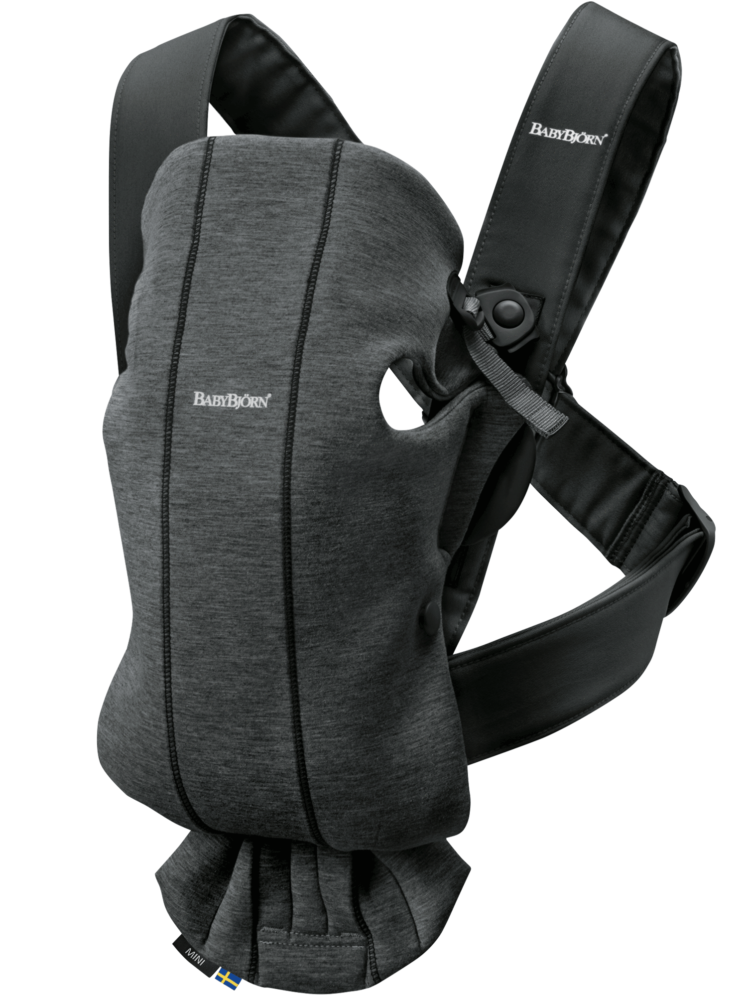 BabyBjorn Baby Carrier Mini - 3D Jersey - Charcoal Grey. - 