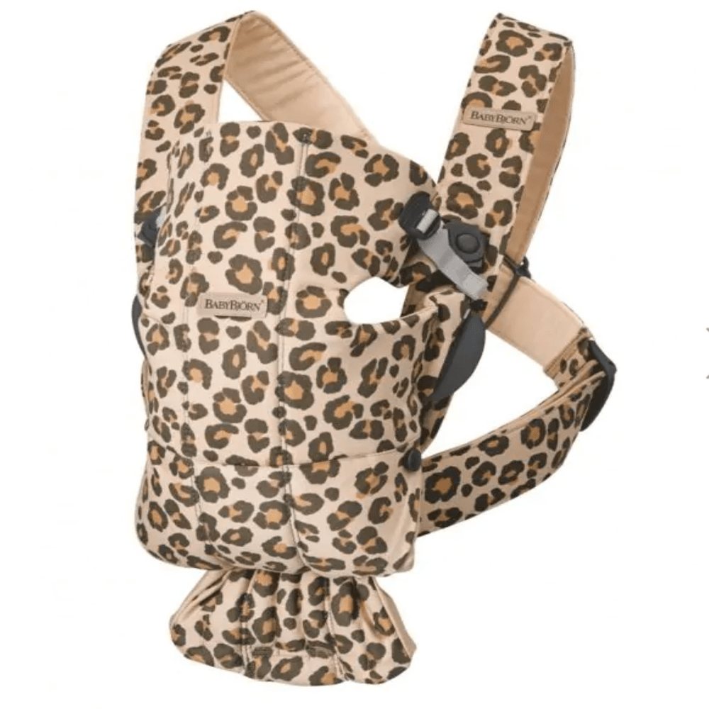 BabyBjorn Baby Carrier Mini - Cotton - Beige Leopard - 