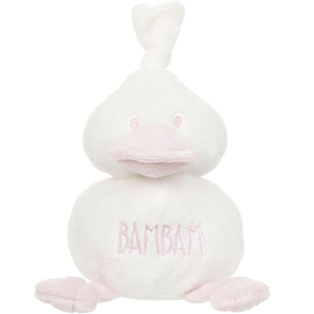 BAMBAM Pink Cuddle Duck Rattle Toy - Gifts