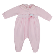 Bimbalo Babygrow Bimbalo Appliqué Flowers Pink Babygrow