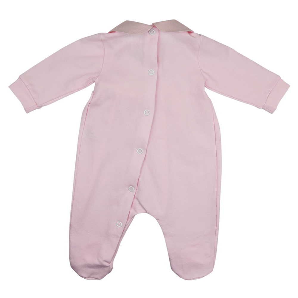 Bimbalo Babygrow Bimbalo Appliqué Flowers Pink Babygrow