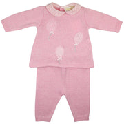 Bimbalo Pink Knitted Two Piece Set - Two piece set