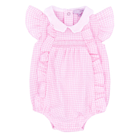 Blues Baby Two Piece Set Blues Baby 'Pink Gingham Frill' Body