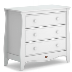 Boori Nursery Furniture White Boori Sleigh 3 Drawer Chest Smart Assembly - Direct Delivery
