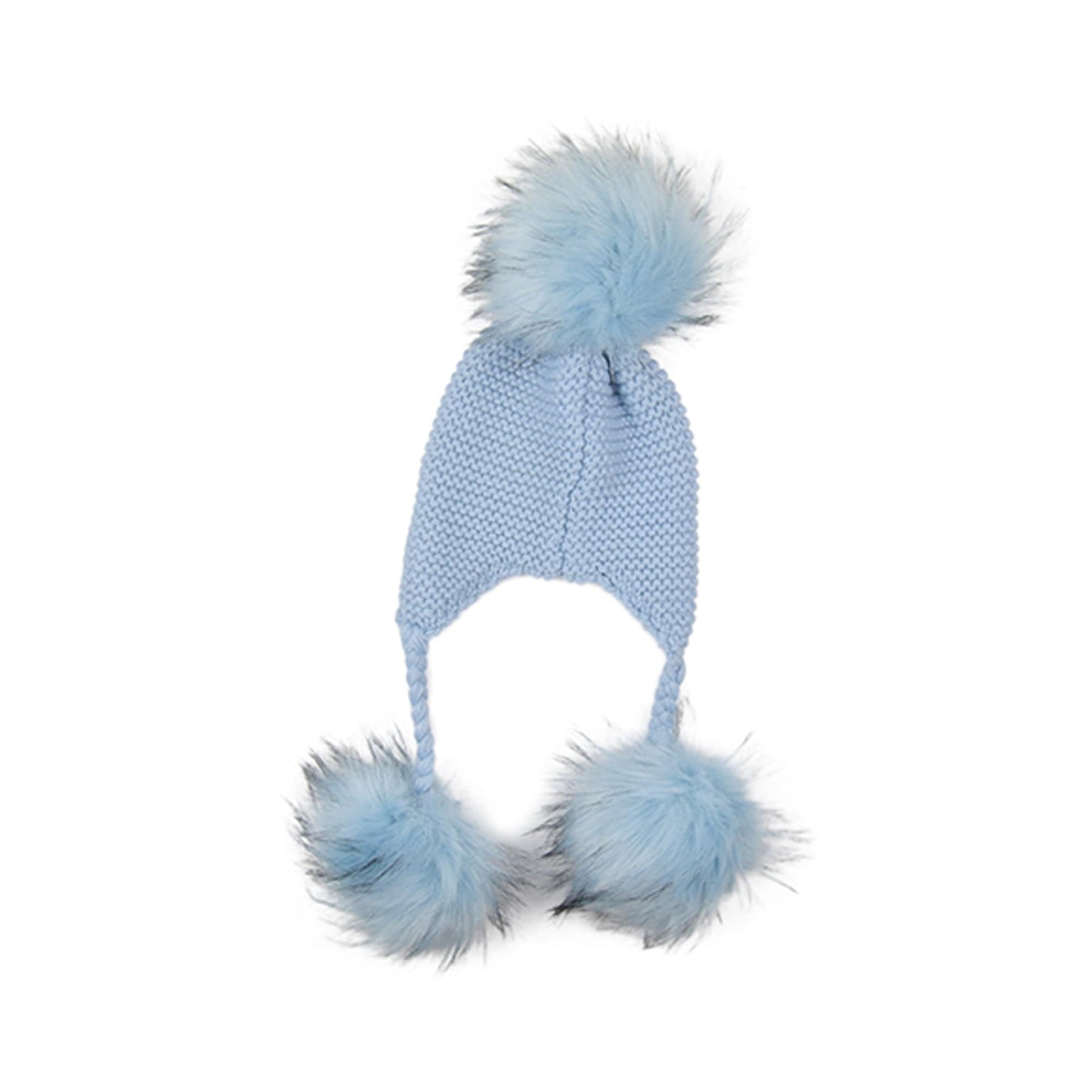 Bowtique London Hat Bowtique London Trio Pom-Pom Blue Hat