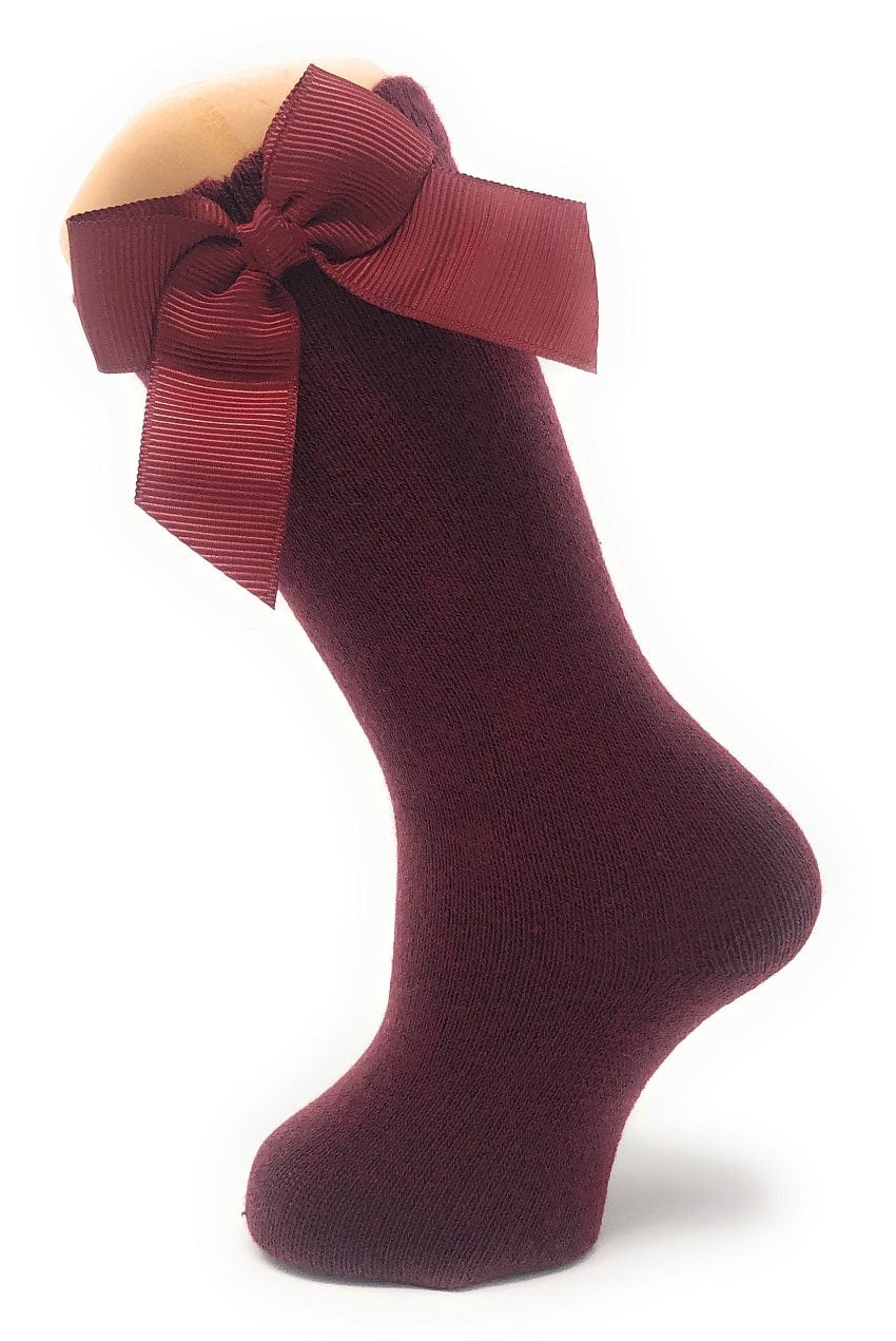 Carlomagno Socks Carlomagno Knitted Cotton Bow Knee Socks