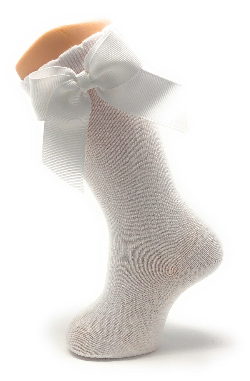 Carlomagno Socks Carlomagno Knitted Cotton Bow Knee Socks