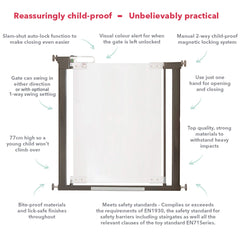 Cheeky Rascals Stair Gate Fred Pressure Fit Clear-View Stair Gate