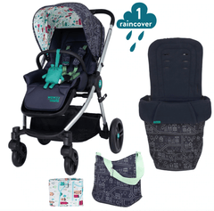 Cosatto Pram & Car Seat Bundles My Town Cosatto Wowee Pushchair & Accessories Bundle - Direct Delivery