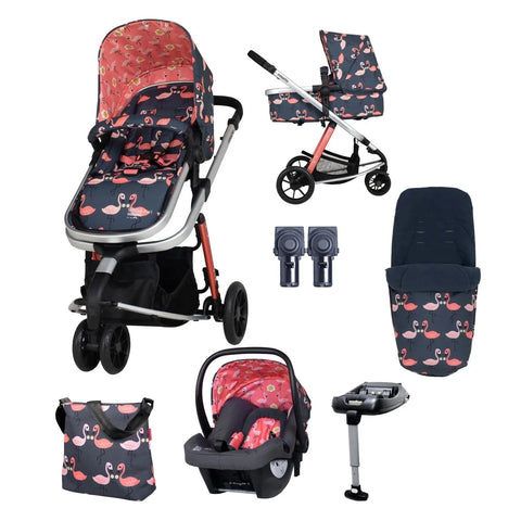 Cosatto Pram & Car Seat Bundles Pretty Flamingo Cosatto Giggle 2 in 1 Everything Bundle - Direct Delivery