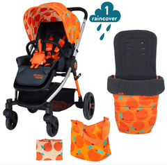 Cosatto Pram & Car Seat Bundles So Orangey Cosatto Wowee Pushchair & Accessories Bundle - Direct Delivery