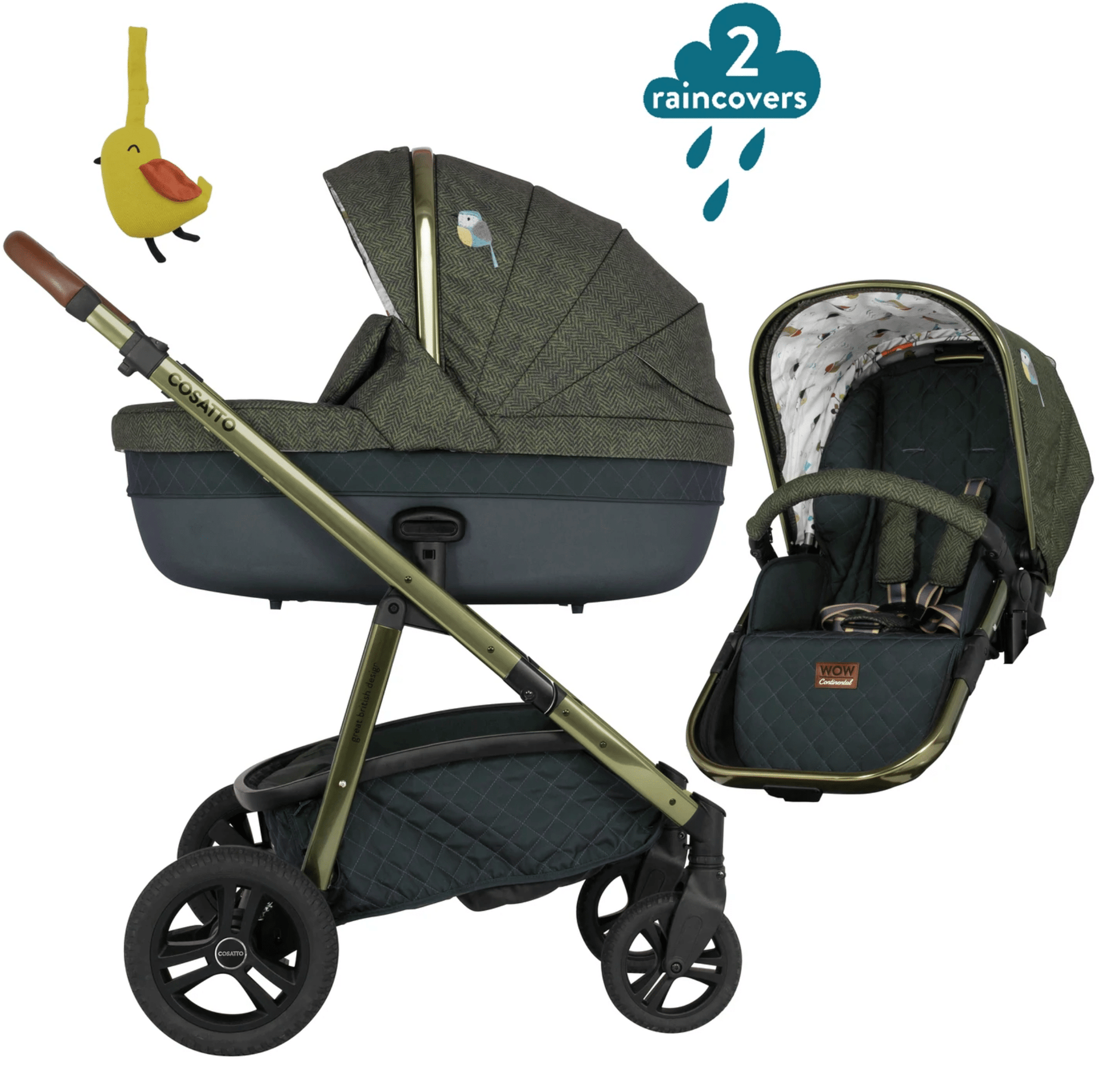 Cosatto Wow Continental Pram and Pushchair Bundle Direct Delivery Bababoom Boutique