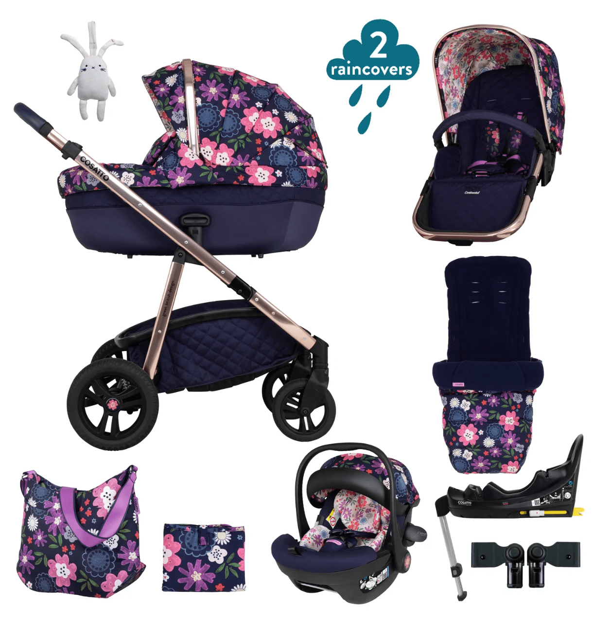 Cosatto Prams Dalloway Cosatto Wow Continental Everything Bundle - Direct Delivery