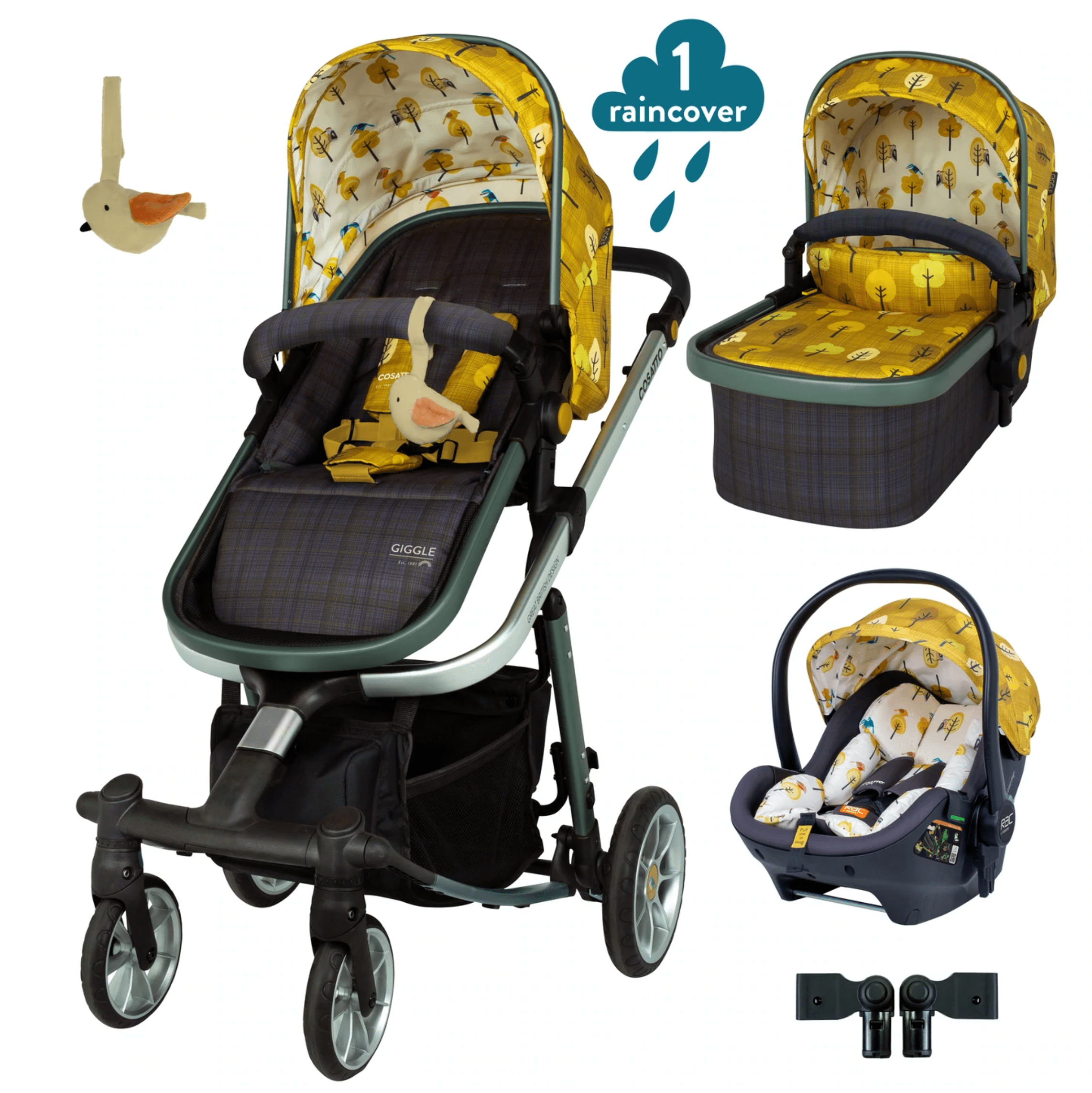 Cosatto giggle 2024 car seat adaptors