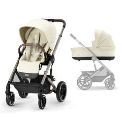 Cybex Prams & Pushchairs Seashell Beige (Taupe Frame) Independent Exclusive / With Carrycot Cybex Balios S Lux Pushchair 2023- Pre Order