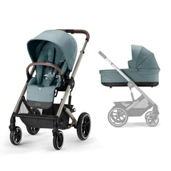 Cybex Prams & Pushchairs Sky Blue (Taupe Frame) Independent Exclusive / With Carrycot Cybex Balios S Lux Pushchair 2023- Pre Order