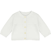 Emile et Rose Cardigan Emile et Rose 'Cypress' White knit baby Cardigan