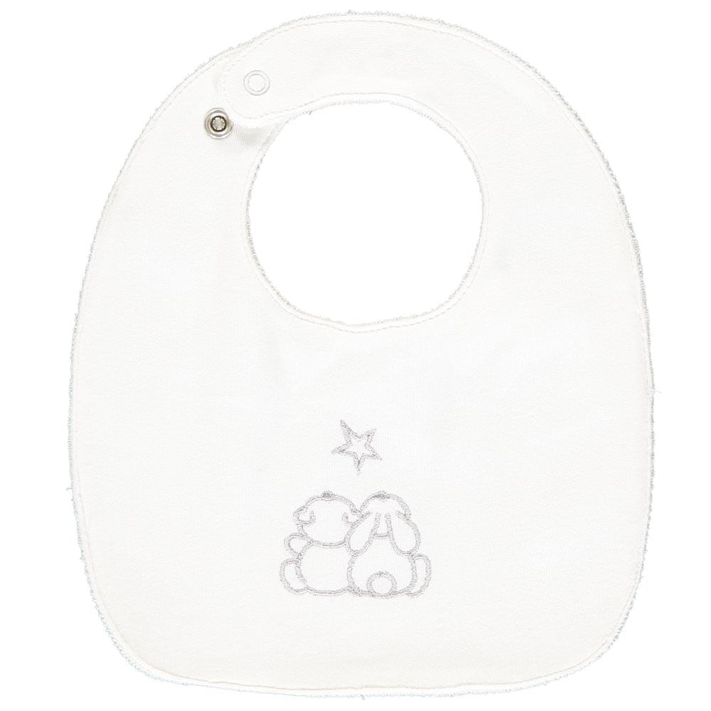 Emile et Rose ’Teddie’ White Bib Gift Set - Gifts
