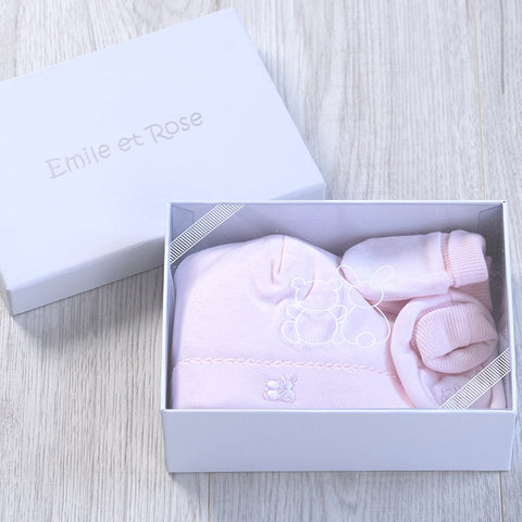 Emile et Rose Gifts Newborn Copy of Emile et Rose 'Nox' Pink Gift Set