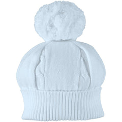 Emile et Rose ’Fuzzy’ Blue Knitted Hat - Hat
