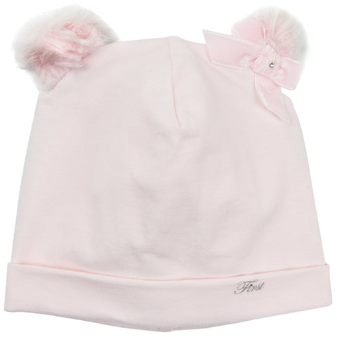 First Fur Ears Design Pink Hat - Hat