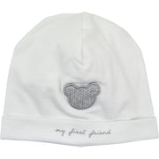 First Grey Bear Design White Hat - Hat
