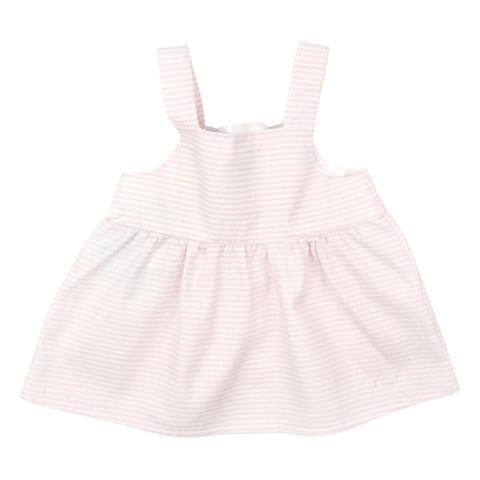 Floc Baby Pink & White Striped Dress - Dress