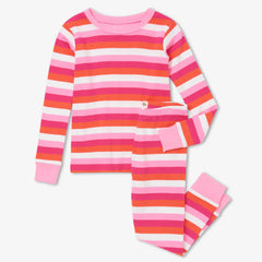 Hatley PJ Set Hatley 'Cotton Candy Stripes' Pink PJ Set