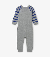 Hatley ’Moose’ Grey Knitted Playsuit - Playsuit