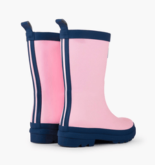 Hatley Rainboots Hatley Pink & Navy Matte Rain Boots