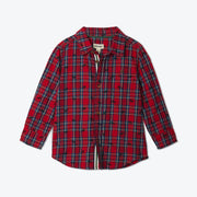 Hatley ’Holiday Moose’ Plaid Shirt - Shirt