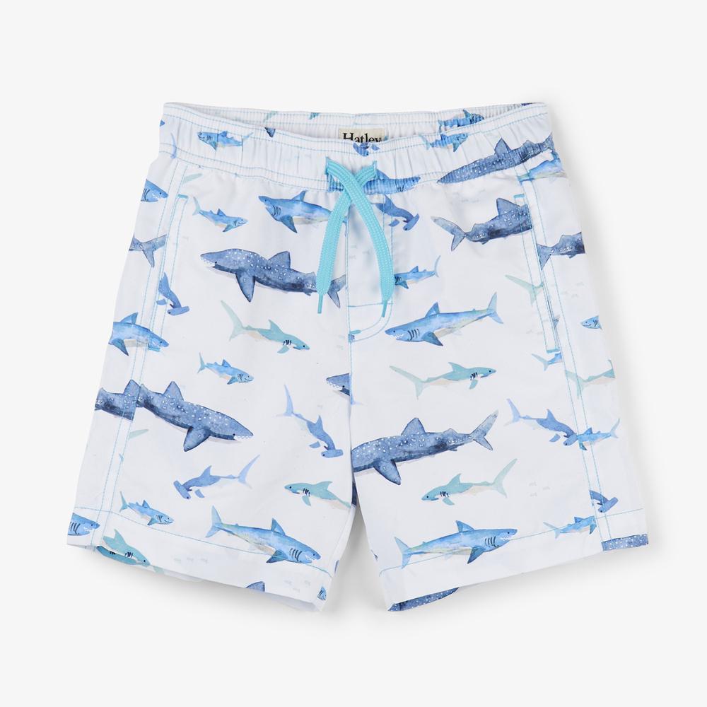 Hatley ’Sharks’ Boys Swim Trunks - Swim Trunks