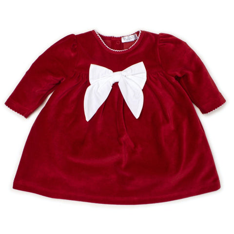Kissy Kissy ’Santa Santics’ Red Velour Dress - Dress