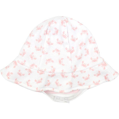 Kissy Kissy Pink ’Curious Crabs’ Sun Hat - Hat