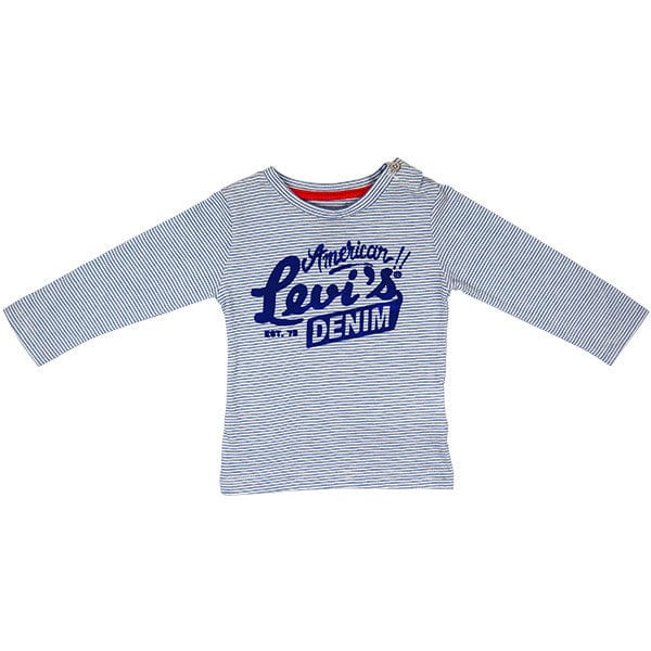 Levi's T-shirt 12 Months Levi's Blue and White Long Sleeve T-Shirt