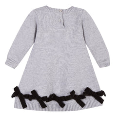 Lili Gaufrette Grey Knit Dress - Dress