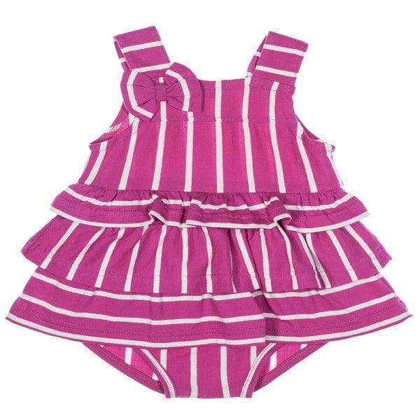Lilly & Sid Dress Lilly & Sid Pink with White Stripes Dress