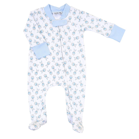 Magnolia Baby Blue ’Polka Dot Bunny’ Babygrow - Babygrow