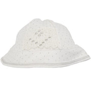 Magnolia Baby Hat Magnolia Baby Grey Dotted White Hat