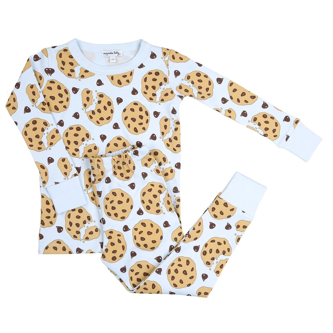 Magnolia Baby PJ Set 12-18 Months Magnolia Baby Blue Chocolate Chip Cookie PJ Set