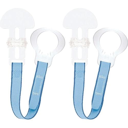 MAM Soother Clip Blue Mam Double Clip Set - for Soothers & Teethers
