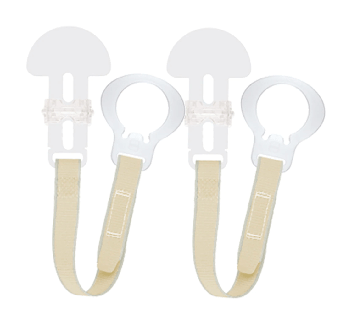 MAM Soother Clip Natural Mam Double Clip Set - for Soothers & Teethers