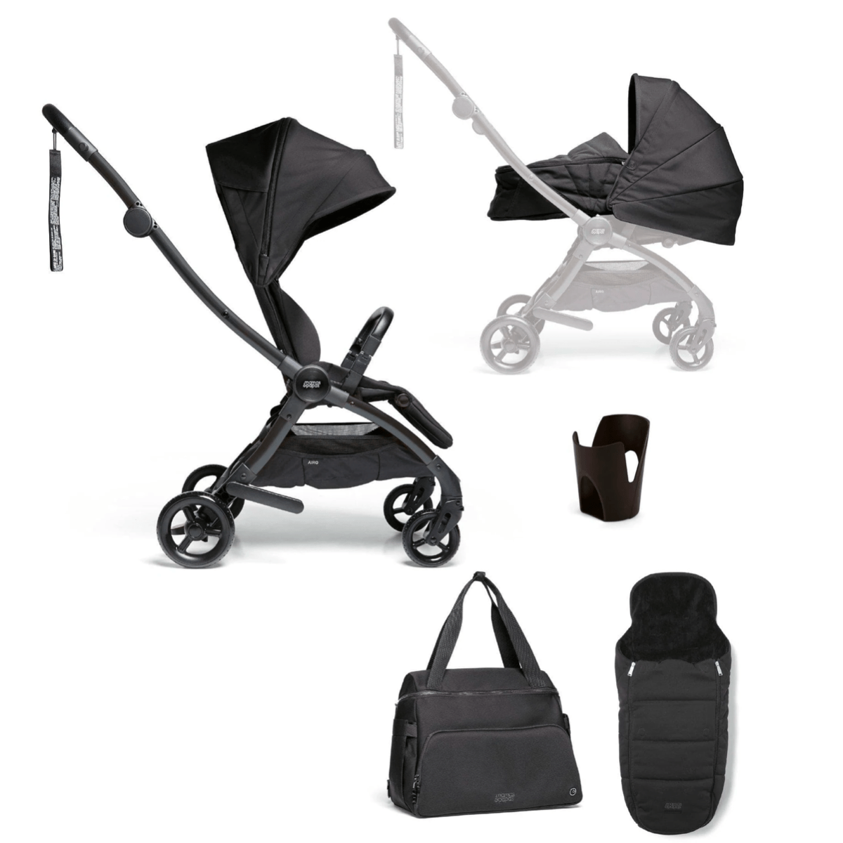 Mamas Papas Airo Pushchair 5 Piece Essential Travel System Bundle