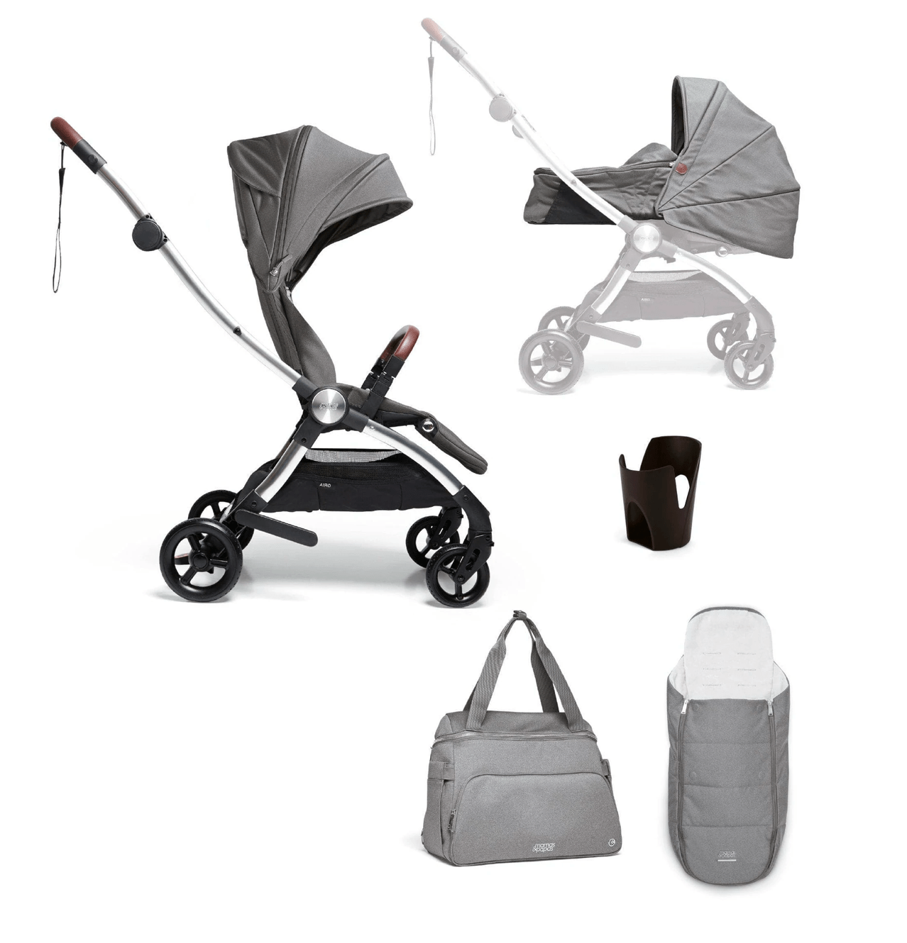 Mamas Papas Airo Pushchair 5 Piece Essential Travel System Bundle