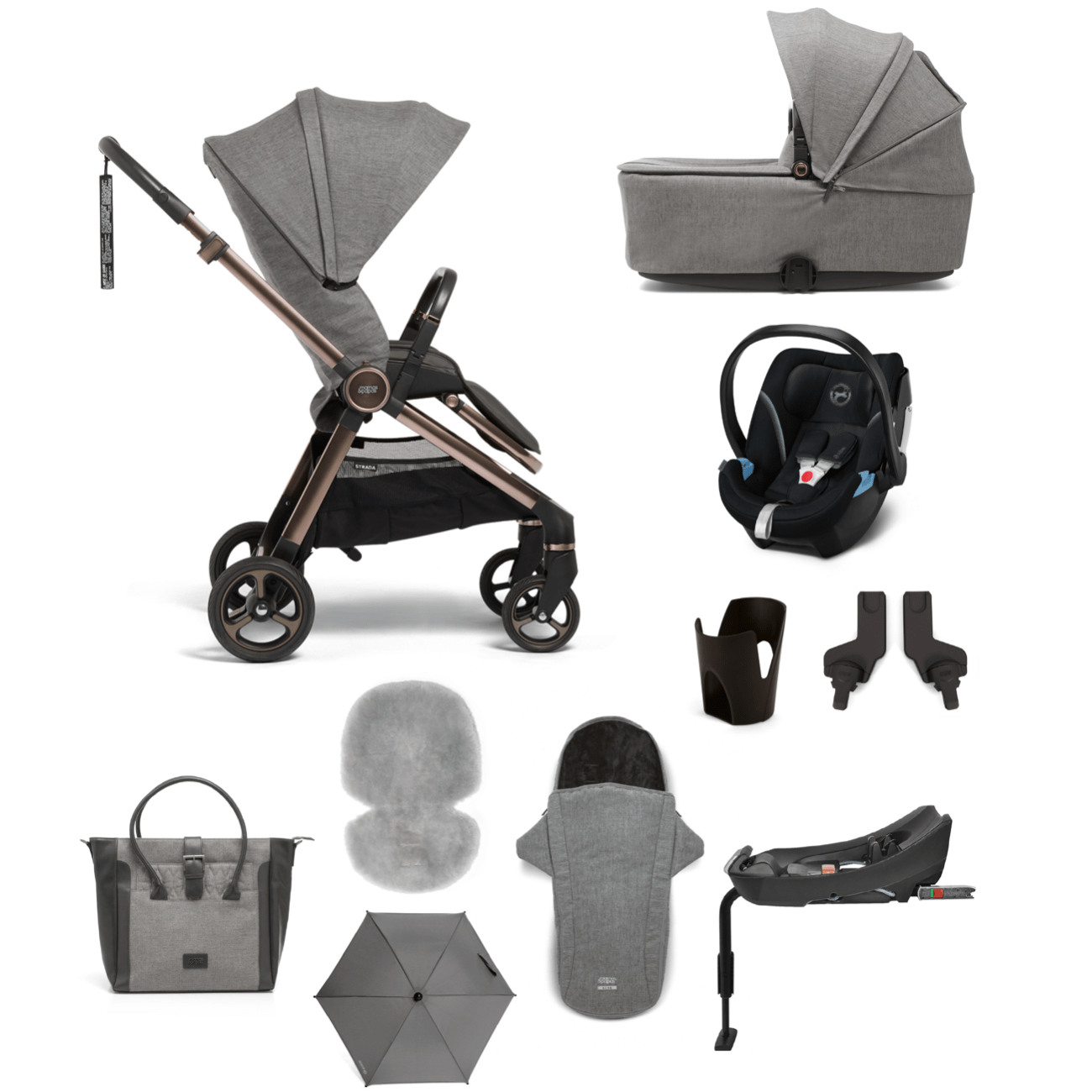 Mamas and papas clearance stroller with car seat