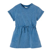 Mayoral Dress Mayoral Tie Waist Indigo Dress