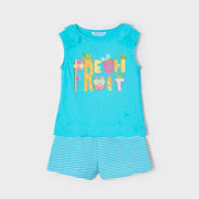 Mayoral Mayoral 'Fresh Fruit' shorts and top set