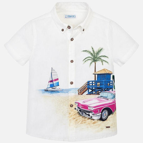 Mayoral Beach Design Shirt - Shirt