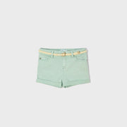 Mayoral Shorts Mint twill shorts girl